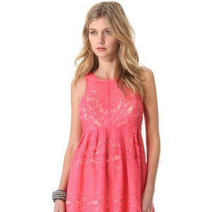 Beautiful Free People Rocco Open Back Blush Dress